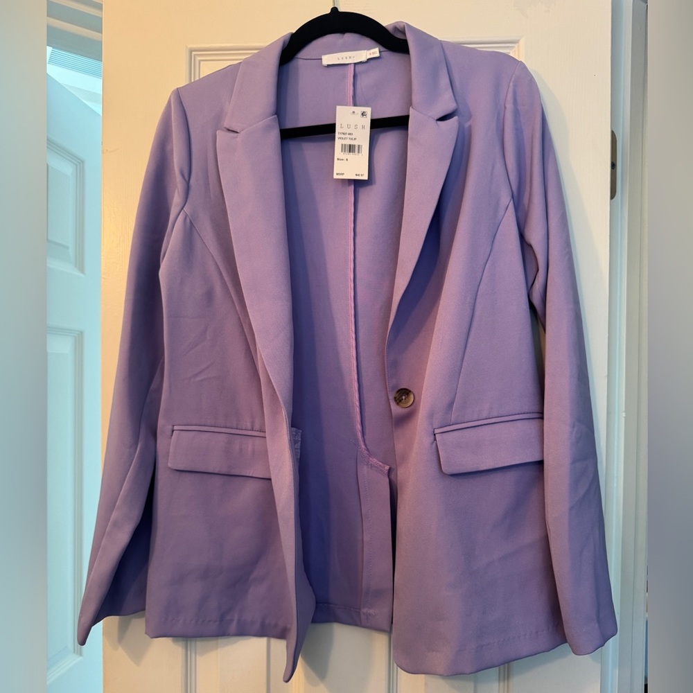 Lush Lavender Light Blazer NWT